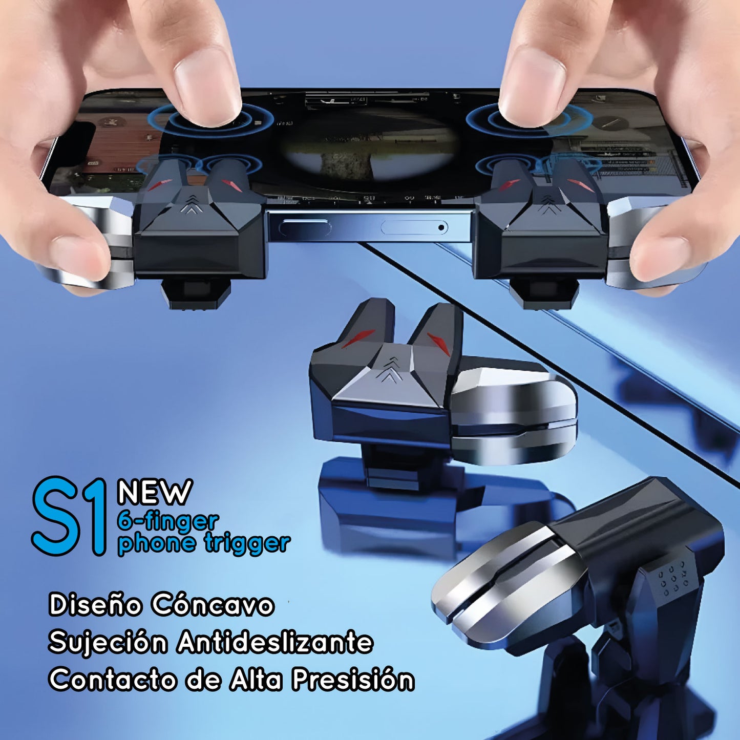 Disparador para gamers de 6 dedos S1