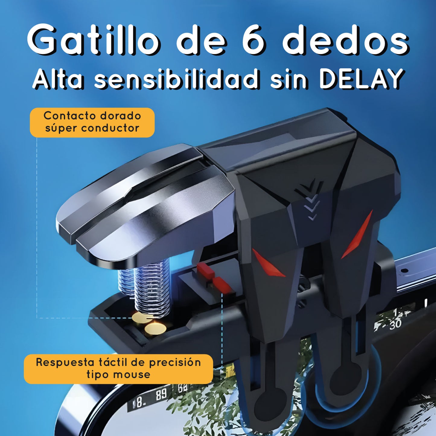 Disparador para gamers de 6 dedos S1